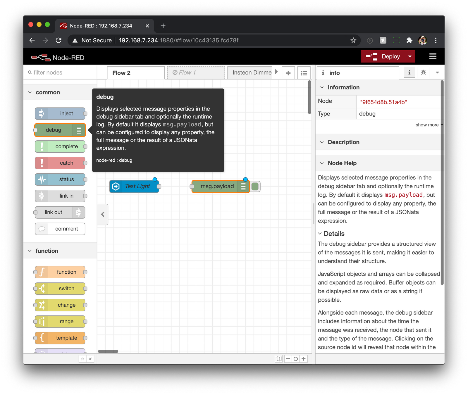 Installing Node Red in Docker for Home Assistant